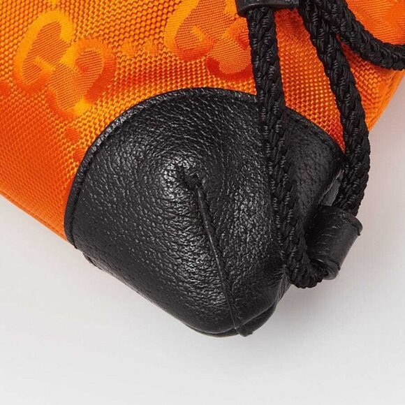 Gucci Orange GG Nylon Off The Grid Backpack Bag - Picture 4 of 10